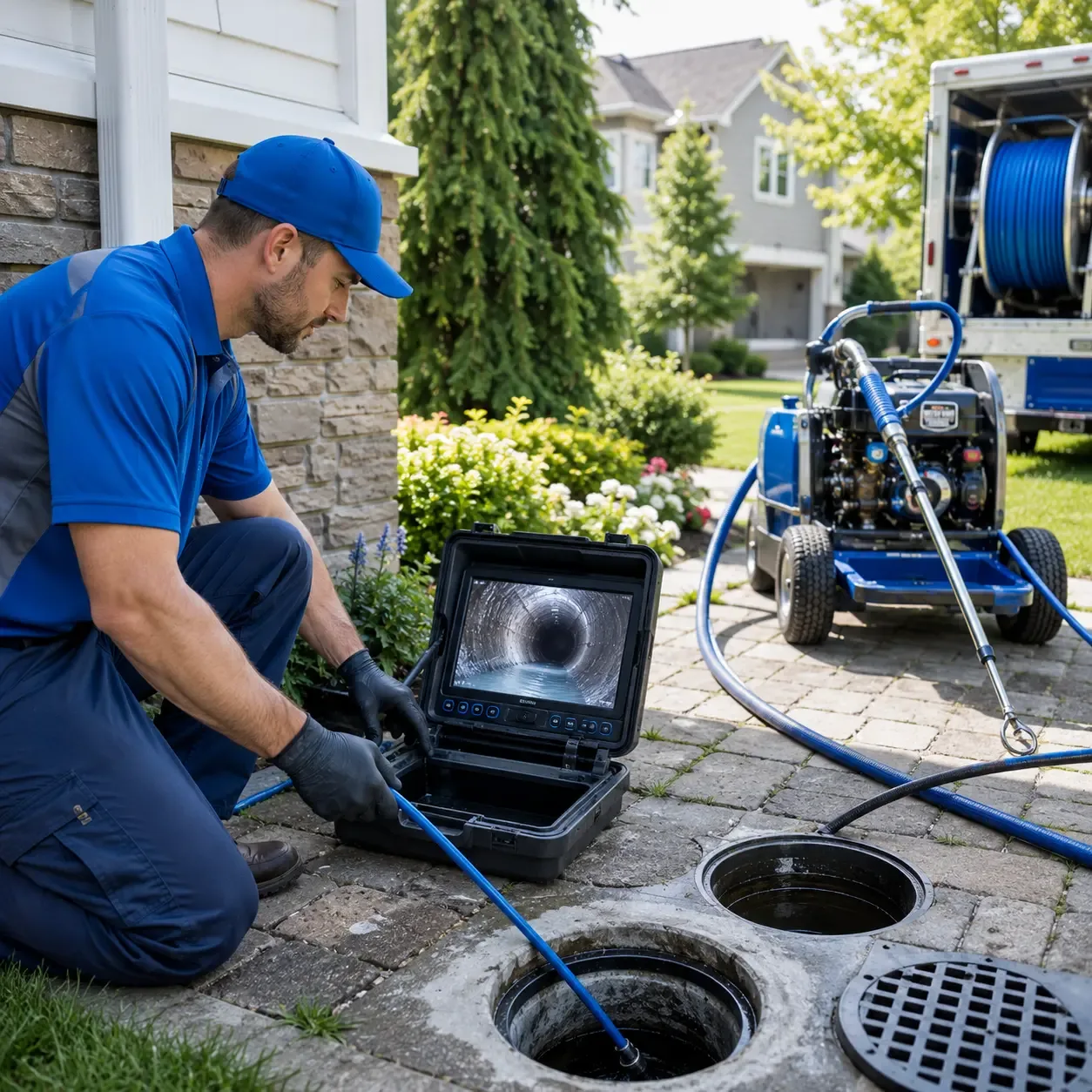 Outdoor drain cleaning professionals serving Granton, WI