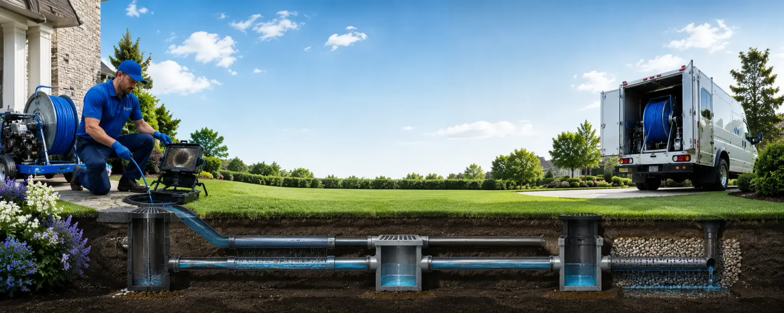 Outdoor drain cleaning information for Granton, WI